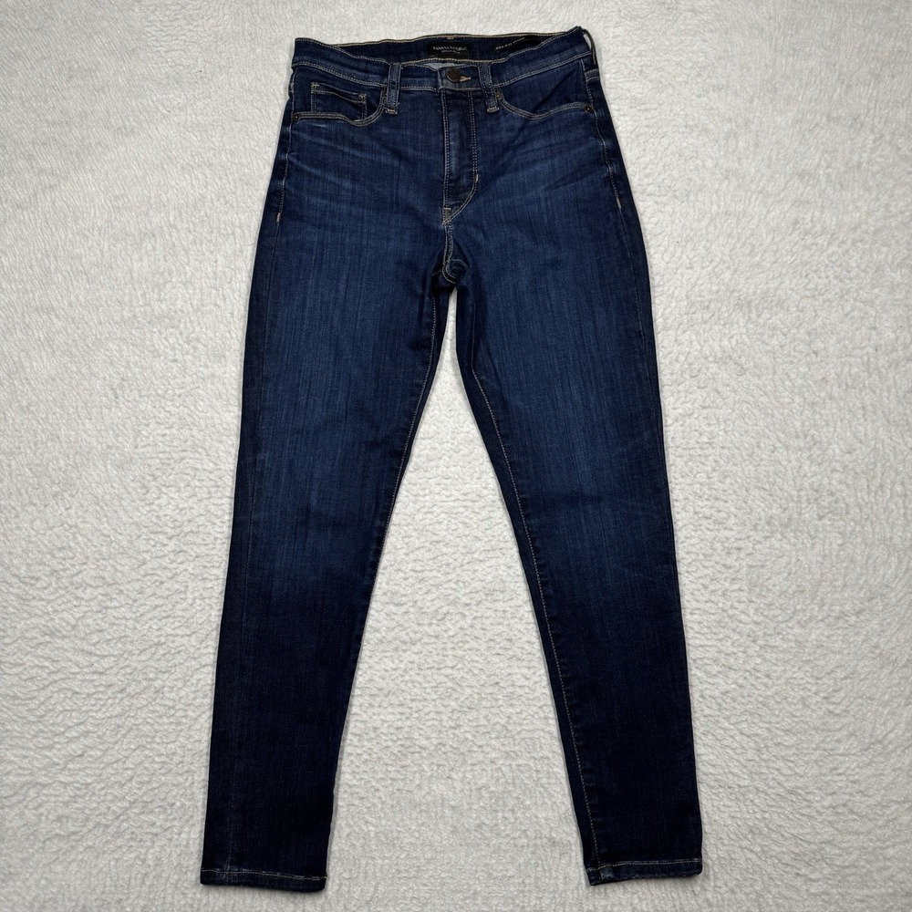 Banana Republic High Rise‎ Skinny Jeans Blue Denim Pants Women's Size 25 (26x26)